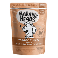 Barking Heads - Top Dog Turkey - Wet Dog Food - 300g