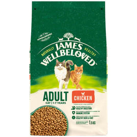 James Wellbeloved - Adult Cat Dry Food - Chicken & Rice - 1.5kg