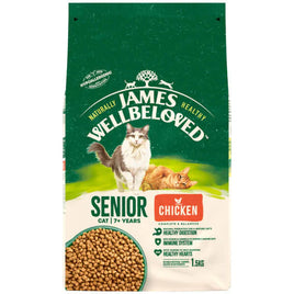 James Wellbeloved - Senior Cat Food - Chicken & Rice - 1.5kg