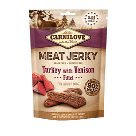 Carnilove - Jerky Turkey with Venison Fillet - 100g
