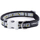 Red Dingo - Black Bumble Bee Dog Collar - Large