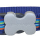 Red Dingo - Dark Blue Stripes Dog Collar - X Small
