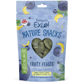 Burgess - Excel Nature Snacks Fruity Feasts - Banana & Blueberry - 60g