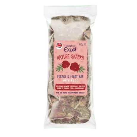 Burgess - Excel - Forage & Feast Hay Bar - Rose - 60g