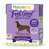 Naturediet - Turkey & Chicken With Vegetables & Rice- 390g Carton