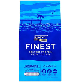 Fish4Dogs - Finest Adult Complete Large Kibble Dog Food - Sardine  - 1.5kg