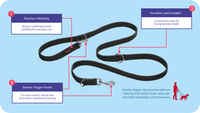 Halti - Double Ended Training Lead - Red - Large
