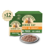 James Welbeloved -  Turkey Grain Free - Senior Cat - 85g Pouch - Single Pouch

