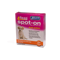 Johnson's - 4fleas Spot-on for Puppies & Small Dogs - up to 4kg - 2 Treatment Pack