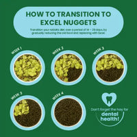 Burgess - Excel Junior and Dwarf Nuggets with Mint Rabbit Food - 3kg