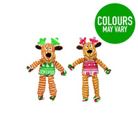 KONG - Xmas Floppy Knots Reindeer Assorted - Small/Medium