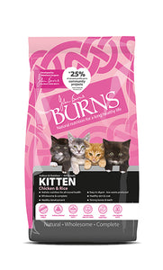 Burns - Chicken & Brown Rice - Kitten Food - 2kg