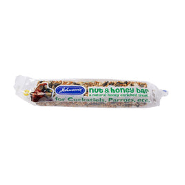 Johnsons - Treat 2 Eat - Nut & Honey Bars for Cockatiel & Parrot - Single bar (50g)