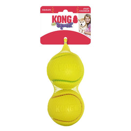 KONG - Squeezz Tennis Ball - Assorted colours - Large 2pk