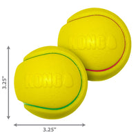 KONG - Squeezz Tennis Ball - Assorted colours - Large 2pk