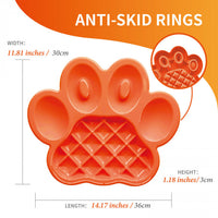 Pet Dream House - PAW Slow Feeder activity bowl - Orange