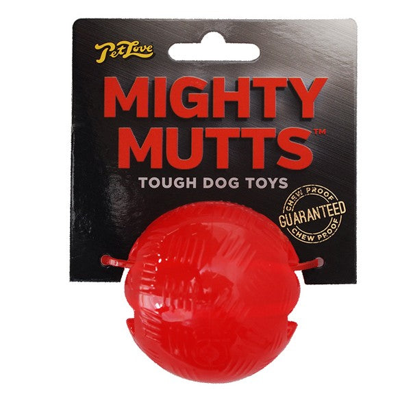 PetLove - Mighty Mutts - Tough Dog Toys - Rubber Ball - Medium