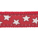 Red Dingo - Red Stars  Dog Collar - Large