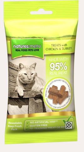 Natures Menu - Chicken & Turkey - Cat Treats - 60g
