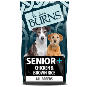 Burns - Senior+ Medium/Large Breed Dog Food -  Chicken & Brown Rice - 2kg