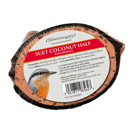 Johnsons & Jeff - Half Filled Coconut Berry Suet - Single Coco