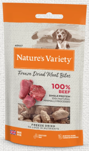 Natures Variety - Freeze Dried Meat Bites - Beef - 20g