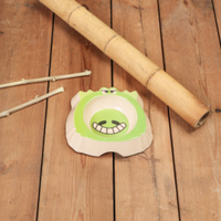 Bamboo Monster Shaped Bowl - Green