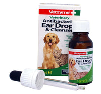 Vetzyme - Anti-bacterial Ear Drops & Cleanser - 18ml