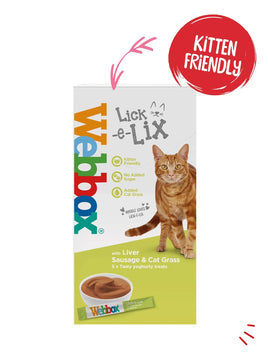 Webbox - Lick e Lix - Liver Sausage & Catgrass - 5 Pack