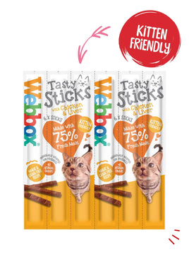 Webbox - Cat Treat Sticks - Chicken & Liver - 6 sticks