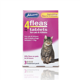 Johnsons - 4Fleas Cat & Kitten - 3 Tablet Pack