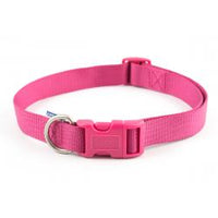 Ancol - Nylon Adjustable Collar - Raspberry Pink - Size 5-9 (45-75cm)