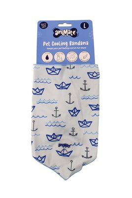 Animate - Pet Cooling Bandana - Anchor - Small - 51 x 18cm