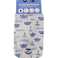 Animate - Pet Cooling Bandana - Anchor - Large - 66cm x 25cm