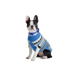 Muddy Paws Alpine Sweater Blue Mix Extra Small