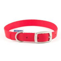 Ancol - Nylon Dog Collar - Red - 16"