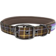 Dog & Co -  Country Check Collar - Brown - Extra Large
