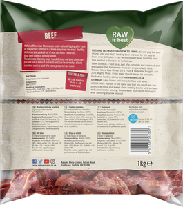 Natures Menu - Frozen Beef Chunks - 1kg