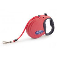 Ancol - Viva Retractable 5m Lead - Red - Small