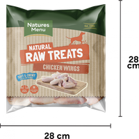 Natures Menu - Frozen Chicken Wings Chews - 1kg