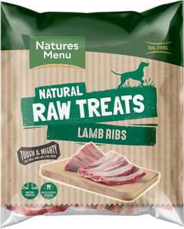 Natures Menu - Raw Frozen Lamb Rib Dog Chew