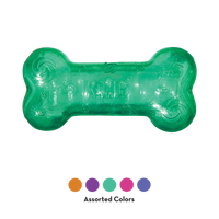 Kong - Squeezz Crackle Bone - Assorted - Medium