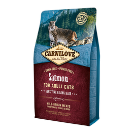 Carnilove - Salmon Cat Food (Sensitive & Long Hair) - 2kg