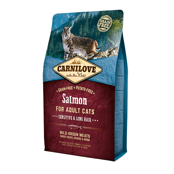 Carnilove - Salmon Cat Food (Sensitive & Long Hair) - 2kg