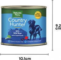 Natures Menu - Country Hunter - Wild Boar with Superfood - 600g Tin