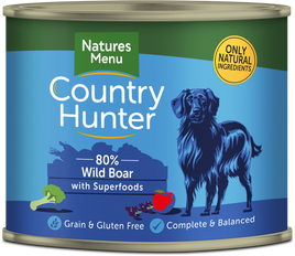 Natures Menu - Country Hunter - Wild Boar with Superfood - 600g Tin