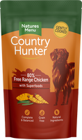 Natures Menu - Country Hunter Free Range Wet Dog Food - Chicken With Fruit & Veg - 6 Pack X 150g