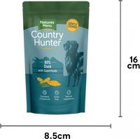 Natures Menu - Country Hunter Free Range Wet Dog Food - Succulent Duck - 6 Pack X 150g