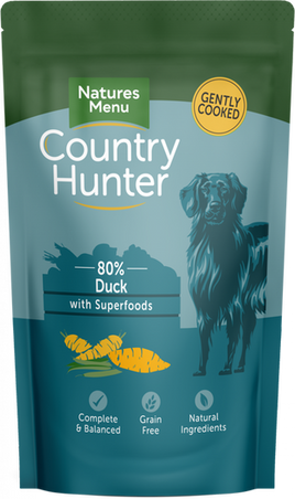 Natures Menu - Country Hunter Free Range Wet Dog Food - Succulent Duck - 6 Pack X 150g