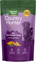 Natures Menu - Country Hunter Free Range Wet Dog Food - Farm Reared Turkey - 6 Pack X 150g